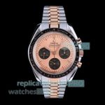 N1 Factory Swiss Replica Omega Speedmaster Rose Gold Two-Tone Stainless Steel Watch 